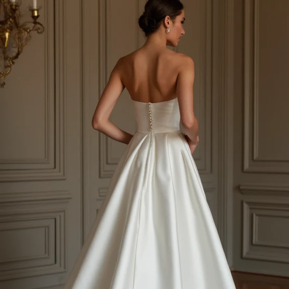 Enchanting White Princess Wedding Dress for a Storybook-Inspired Bridal Look - Image 5