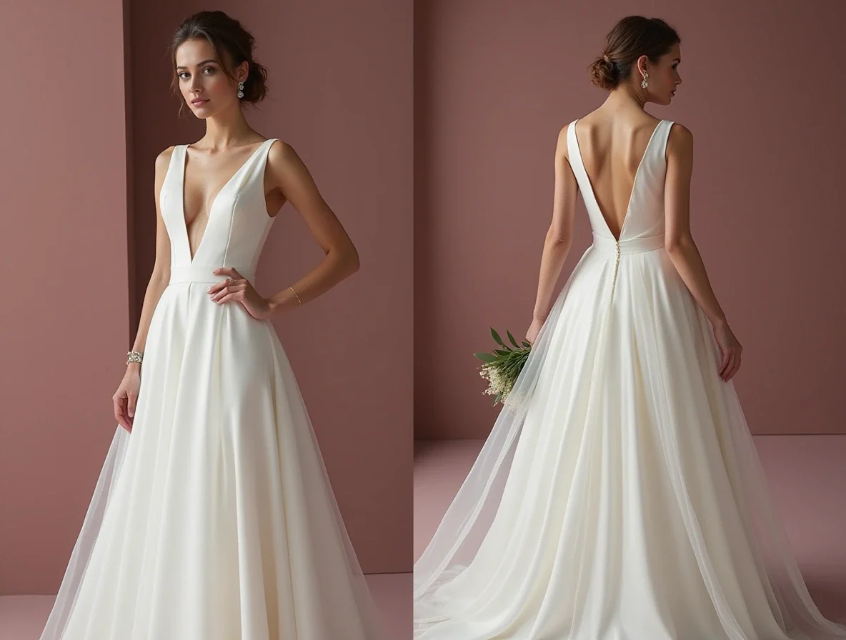 Fairytale White Princess Wedding Dress with Intricate Lace Details