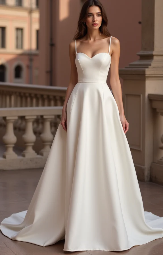 Fairytale White Princess Wedding Dress with Off-Shoulder Sleeves and Sparkling Tulle - Image 2