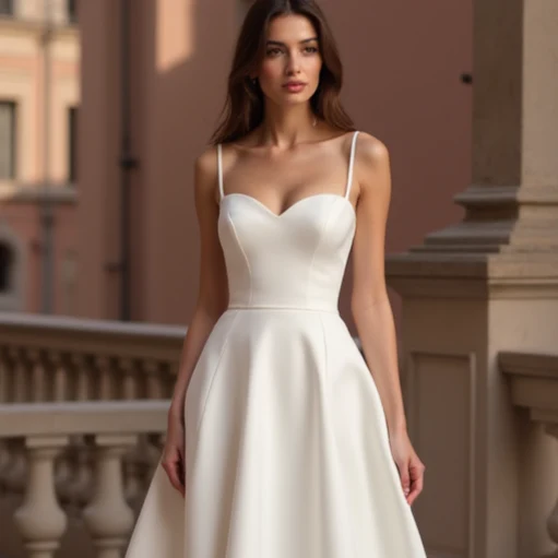 Fairytale White Princess Wedding Dress with Off-Shoulder Sleeves and Sparkling Tulle - Image 4