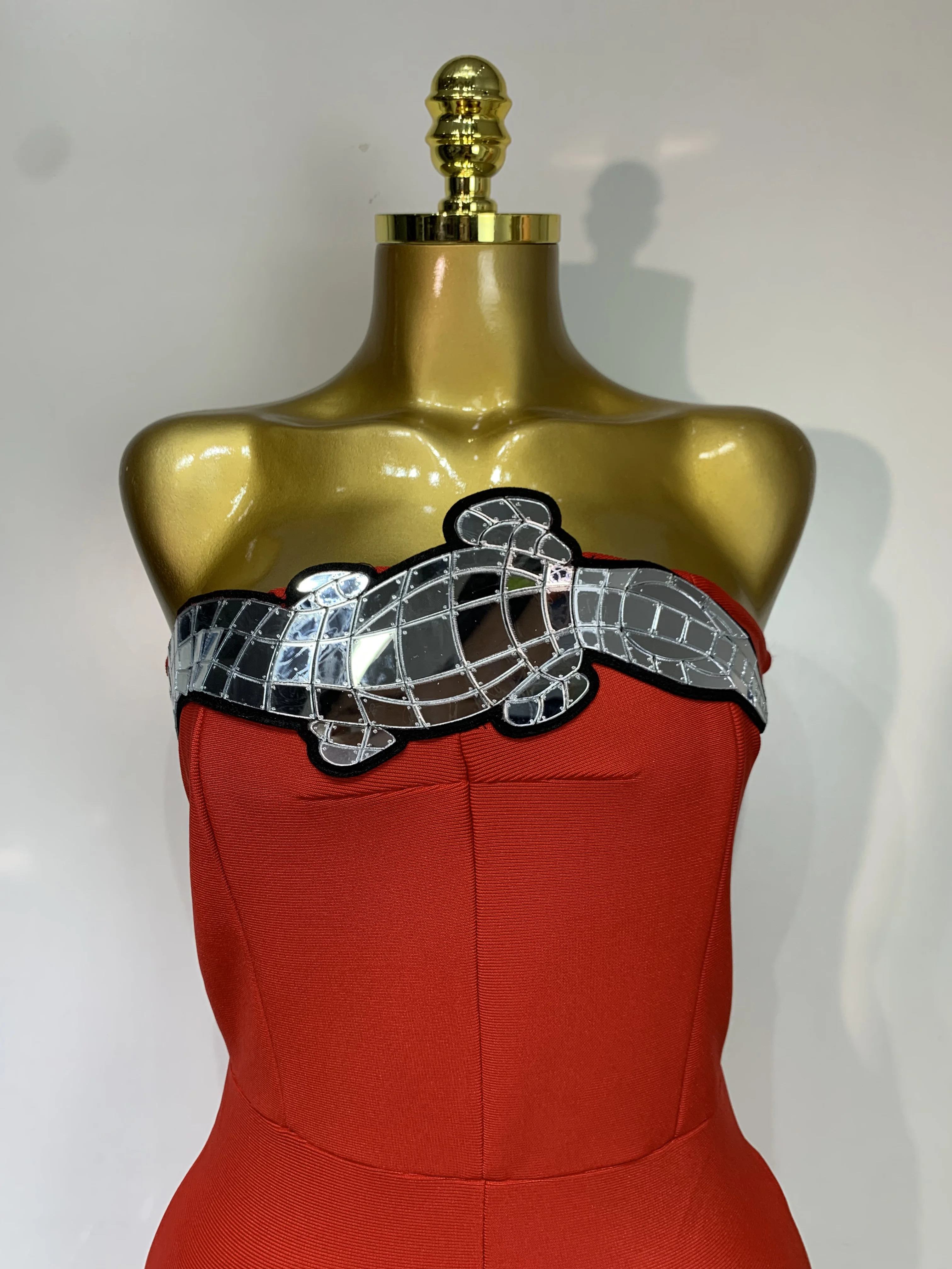 Fashion Celebrate Sparkly Sequin Women Sexy Strapless Bodycon Bandage Jumpsuit Streetwea Nightclub Party Luxury Birthday Outfit - Image 5
