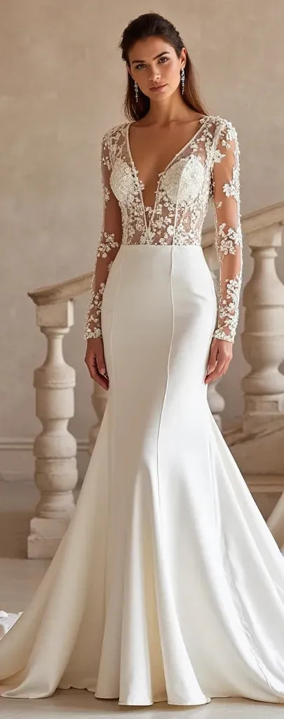 Fitted Mermaid Wedding Dress for Brides Who Want a Sexy Silhouette - Image 2