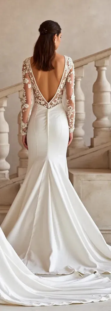 Fitted Mermaid Wedding Dress for Brides Who Want a Sexy Silhouette - Image 3