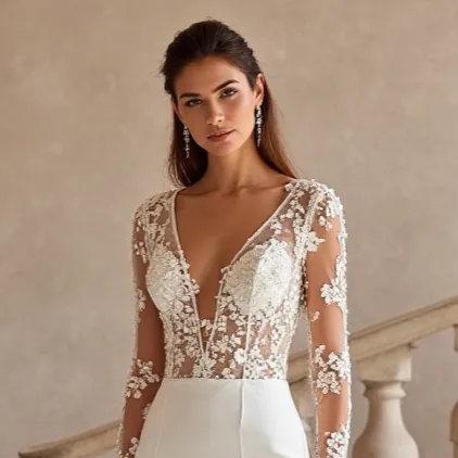 Fitted Mermaid Wedding Dress for Brides Who Want a Sexy Silhouette - Image 4