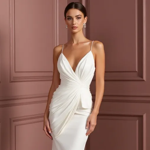 Fitted Mermaid Wedding Dress with Exquisite Lace Details - Image 4