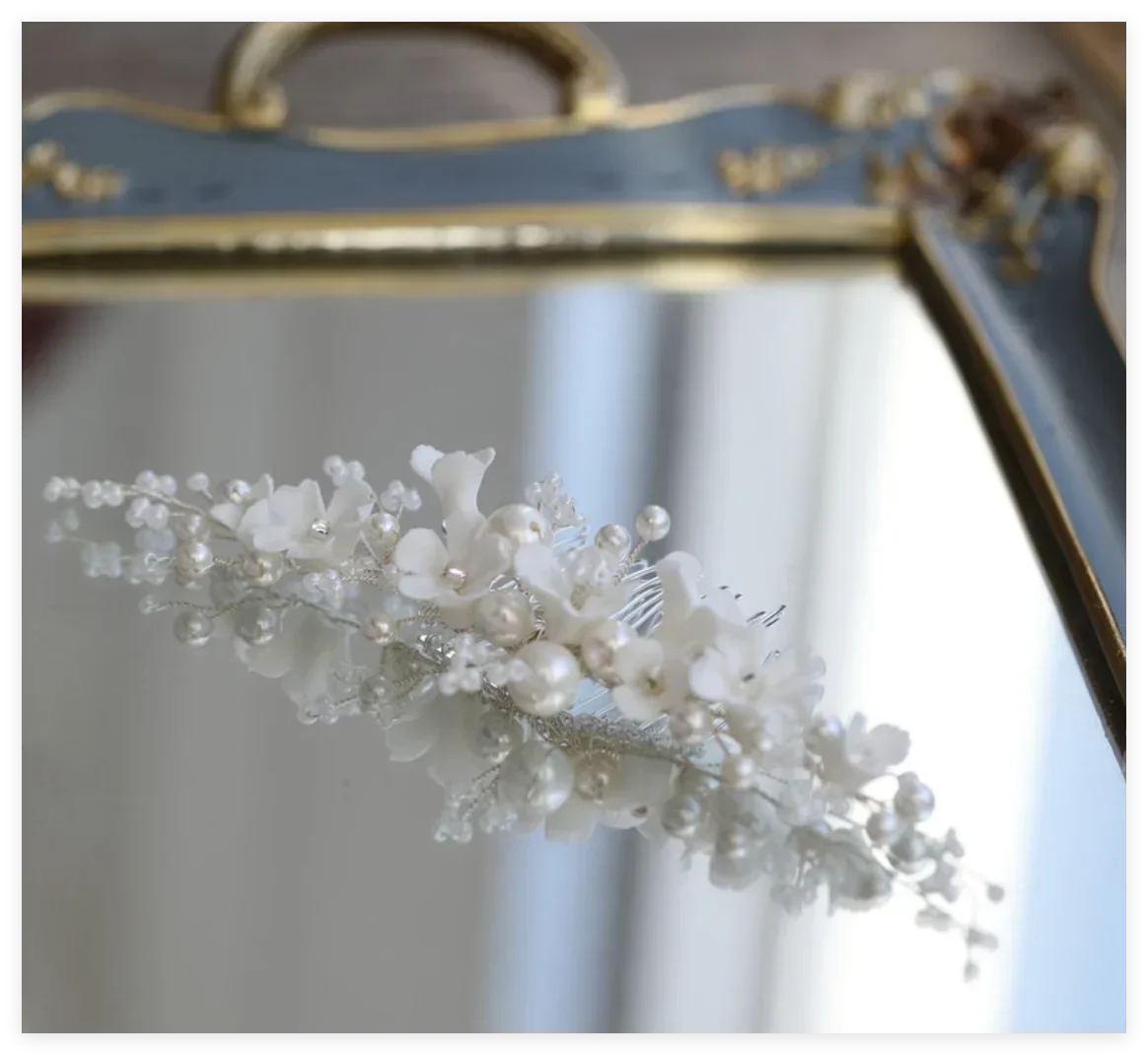 Flower Bridal Hair Comb Headpieces For Wedding Hair Accessories Pearl Bride Hairpin Hair Clips Prom Wedding Hair Piece Headdress - Image 9