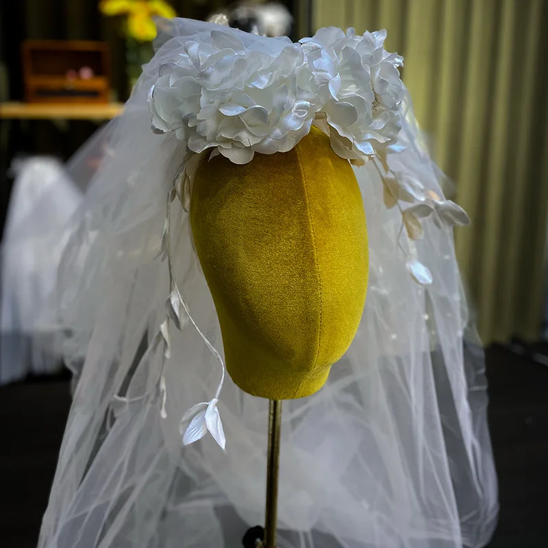 Flower Floral Bridal Veil Lace Wedding Veils For Evening Party Dress Women Girl Gift Hair Accessories Brides Jewelry - Image 6