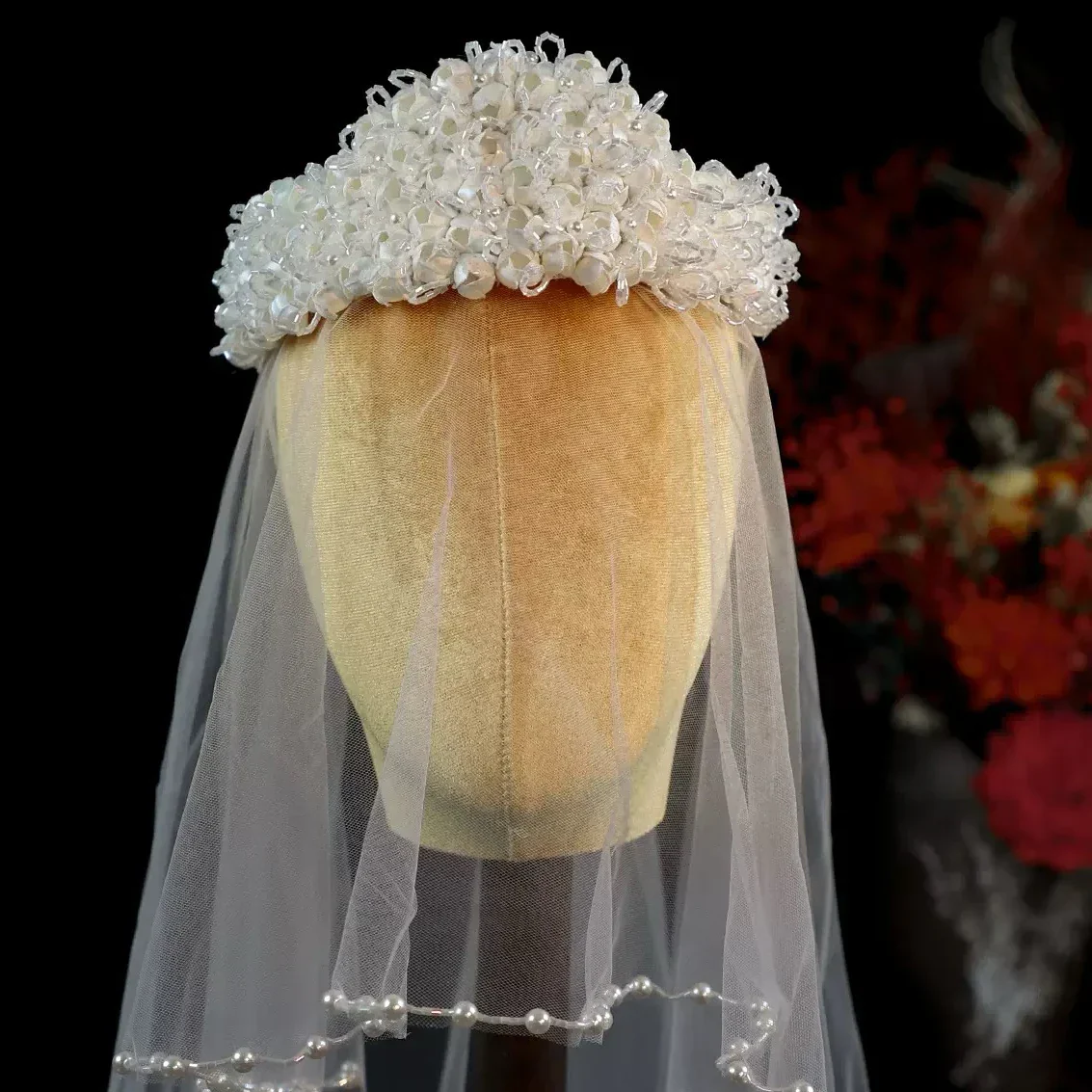 Flower Headband Hairband Pearl Headpieces Headdress For Brides Women Tiaras and Crowns Wedding Hair Accessories Bridal Jewelry - Image 3