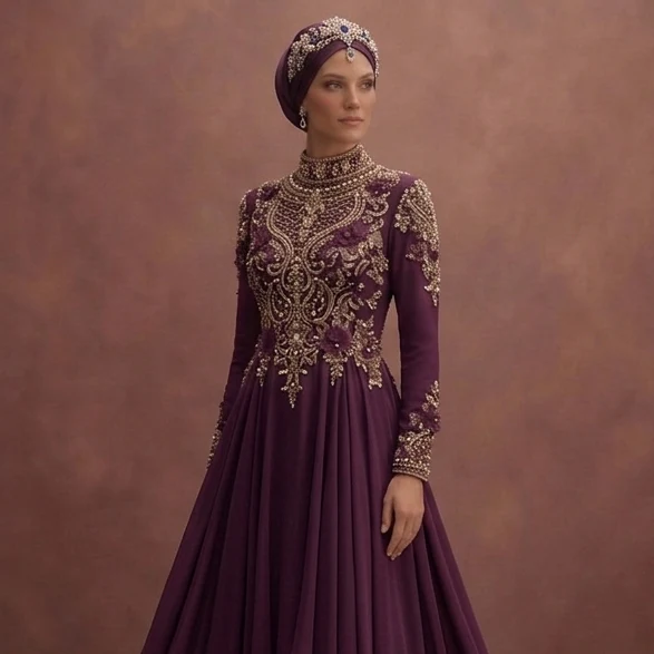 Flowing Muslim Prom Dresses for a Dreamy Prom Night - Image 4