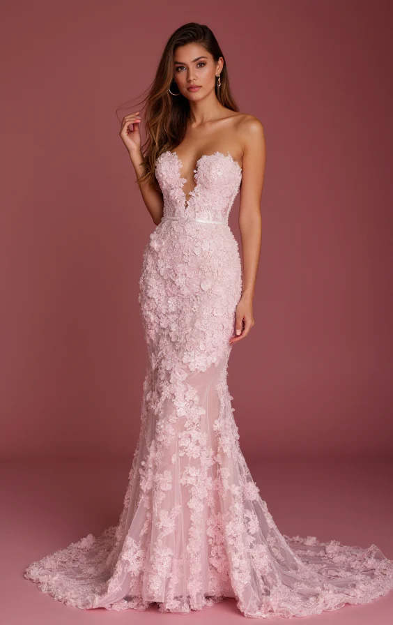 Glamorous Evening Dress and Prom Dress with a Tulle Skirt for a Soft and Romantic Look - Image 2