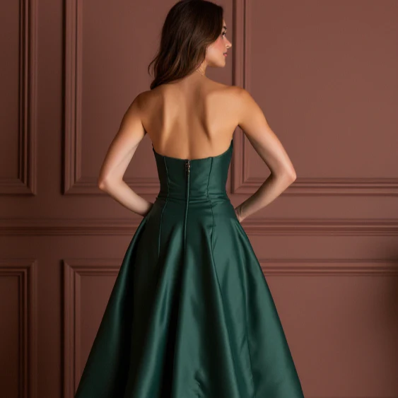 Glamorous Evening Dress and Prom Gown with Lace Appliqué for a Romantic Feel - Image 5
