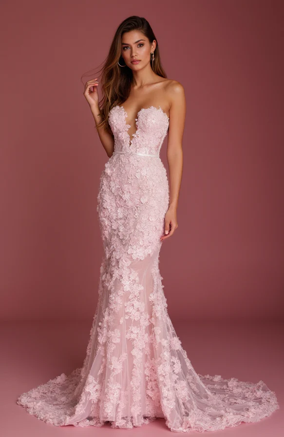 Glamorous Fishtail Wedding Dress for a Red-Carpet-Inspired Bridal Look - Image 4