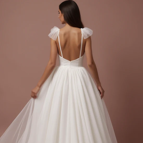 Glamorous White Princess Ball Gown Wedding Dress for a Statement Bridal Look - Image 5