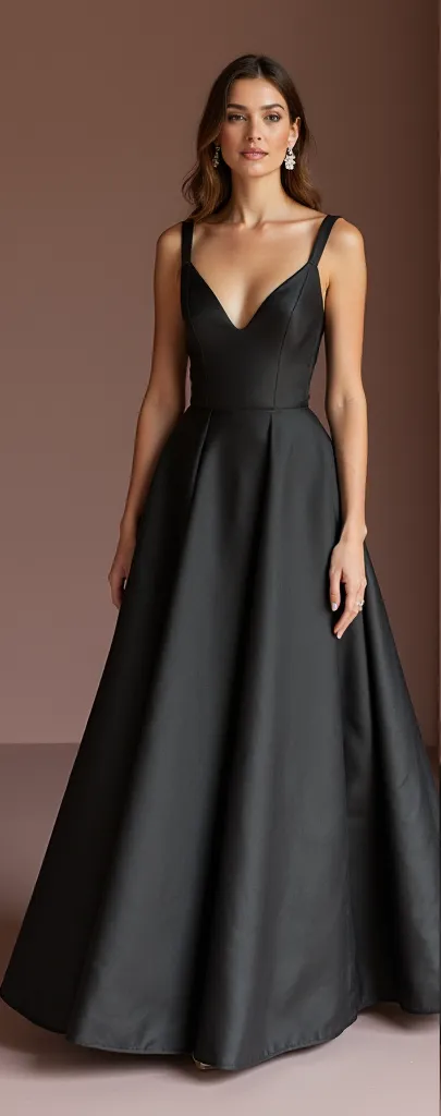 Gothic Black Wedding Dress with a Corset Bodice for a Dramatic Fit - Image 2