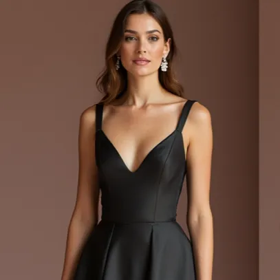 Gothic Black Wedding Dress with a Corset Bodice for a Dramatic Fit - Image 4