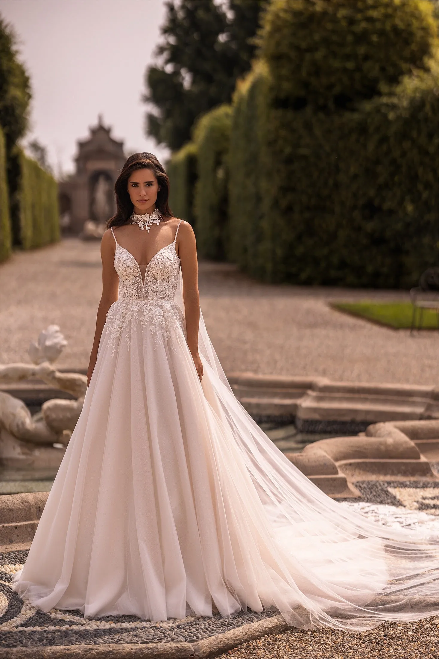 Attractive Spaghetti Straps Modern Princess Gown Bow Court Train Dress Satin Vestido De Novia Mermaid Wedding Dress - Image 3