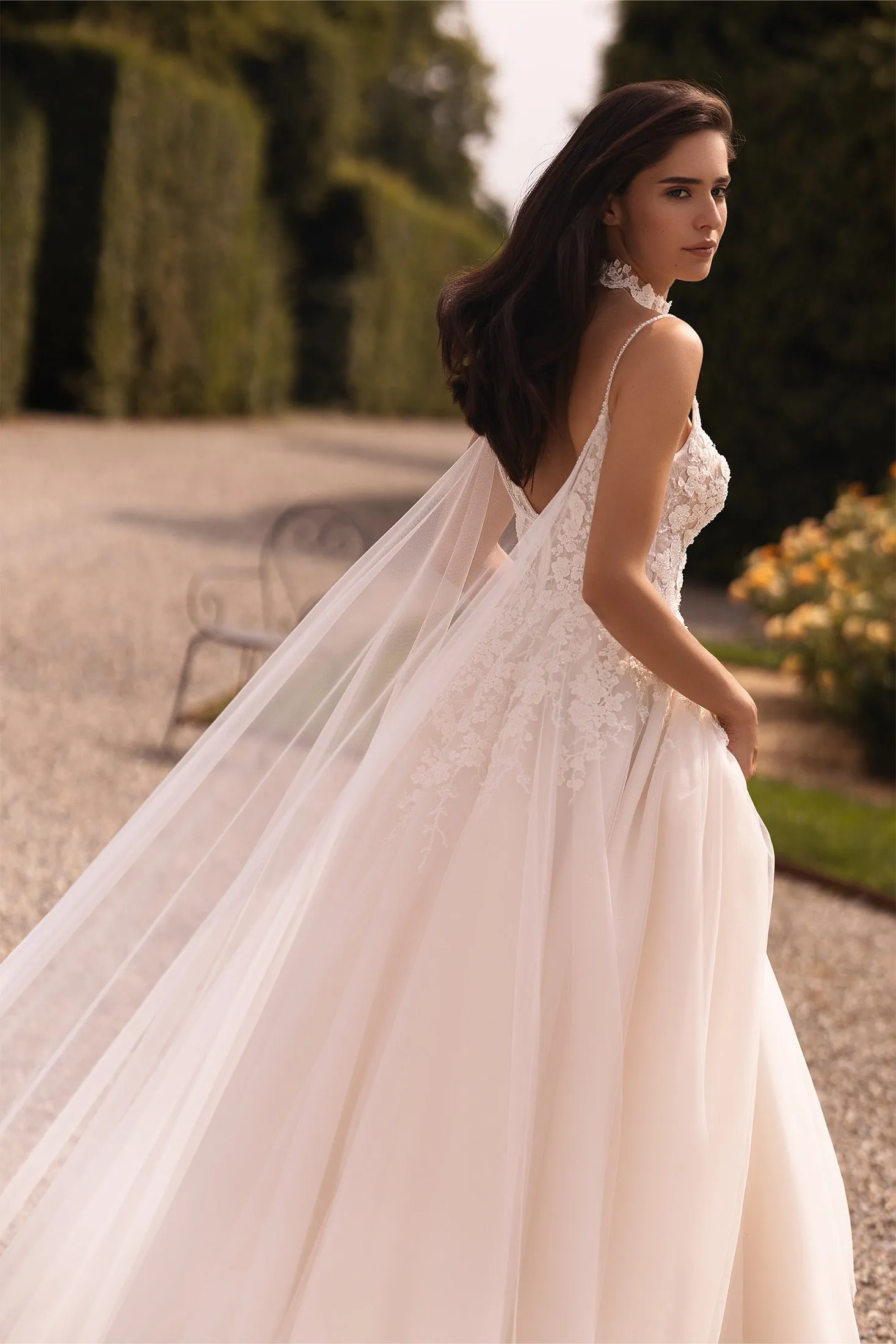Attractive Spaghetti Straps Modern Princess Gown Bow Court Train Dress Satin Vestido De Novia Mermaid Wedding Dress - Image 4