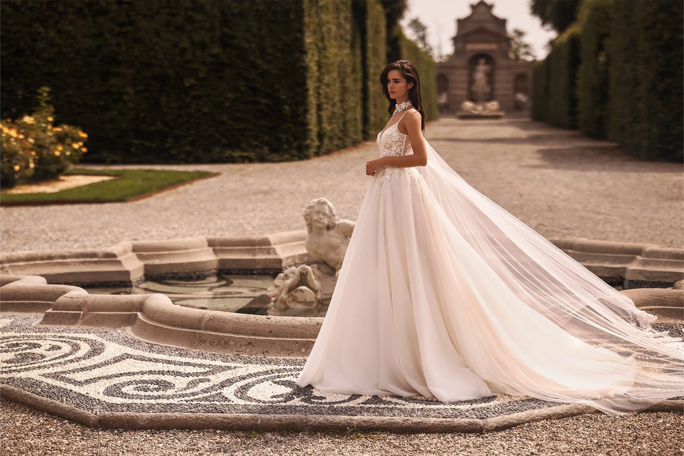 Attractive Spaghetti Straps Modern Princess Gown Bow Court Train Dress Satin Vestido De Novia Mermaid Wedding Dress - Image 5
