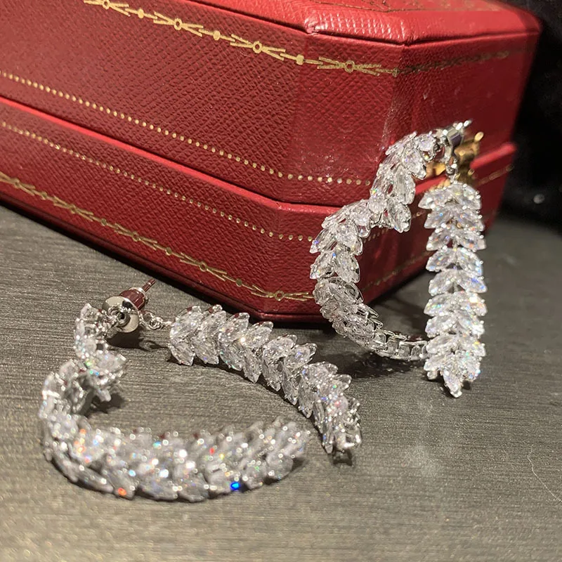 High Quality AAA Zircon Bridal Earrings Heart Zirconia Wedding Earring For Brides Women Accessories Birthday Gifts Jewelry - Image 4
