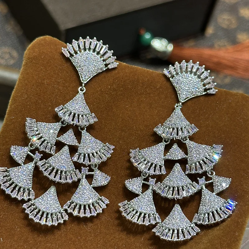 High Quality CZ AAA Zircon Bridal Earrings Cubic Zirconia Wedding Earring For Women Bride Accessories Dinner Party Dress Jewelry - Image 5