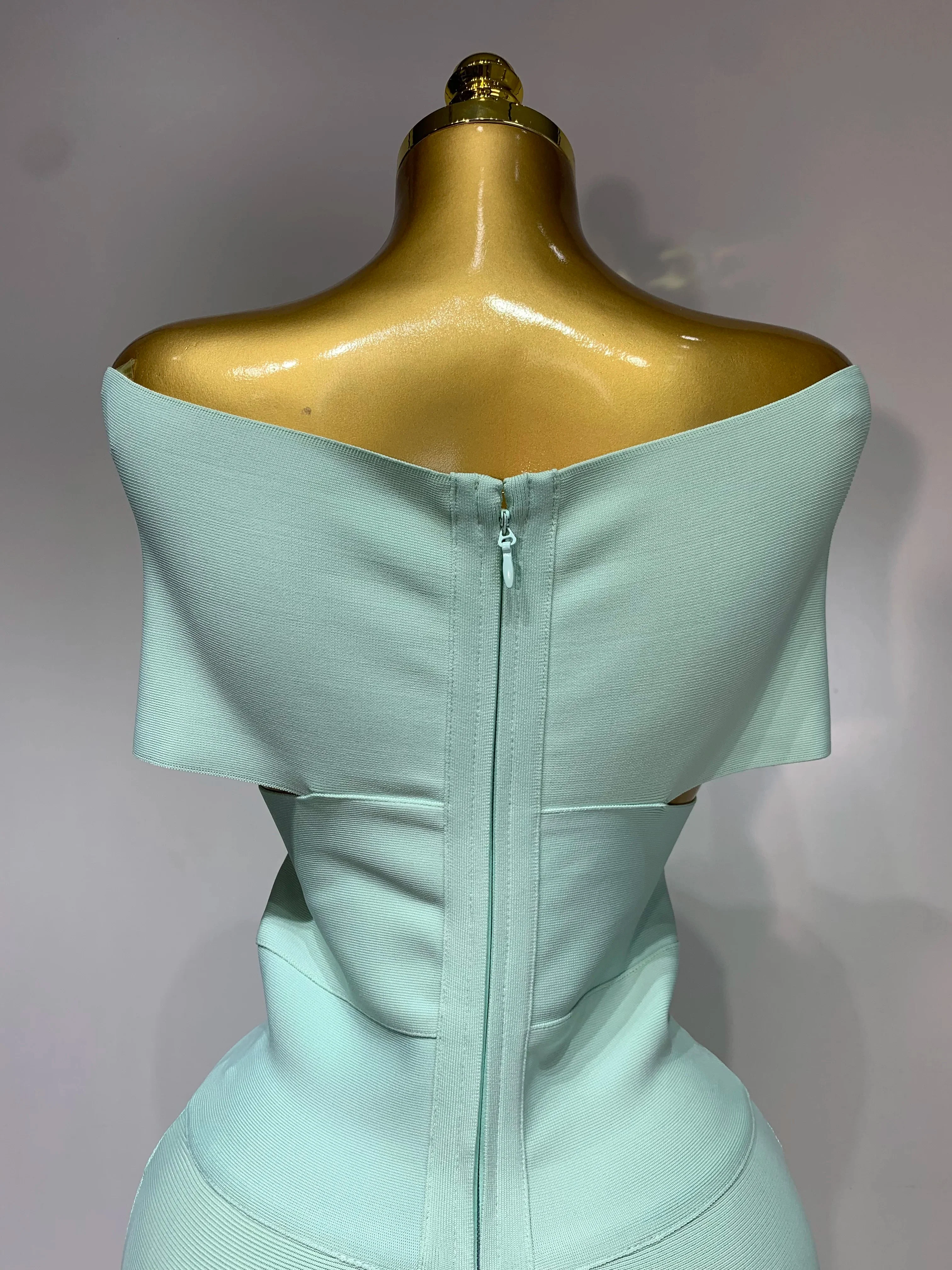 Women Bodycon Sexy Off The Shoulder Bandage Dress Club Dress Midi Celebrity Elegant Party Luxury Birthday Dress - Image 5