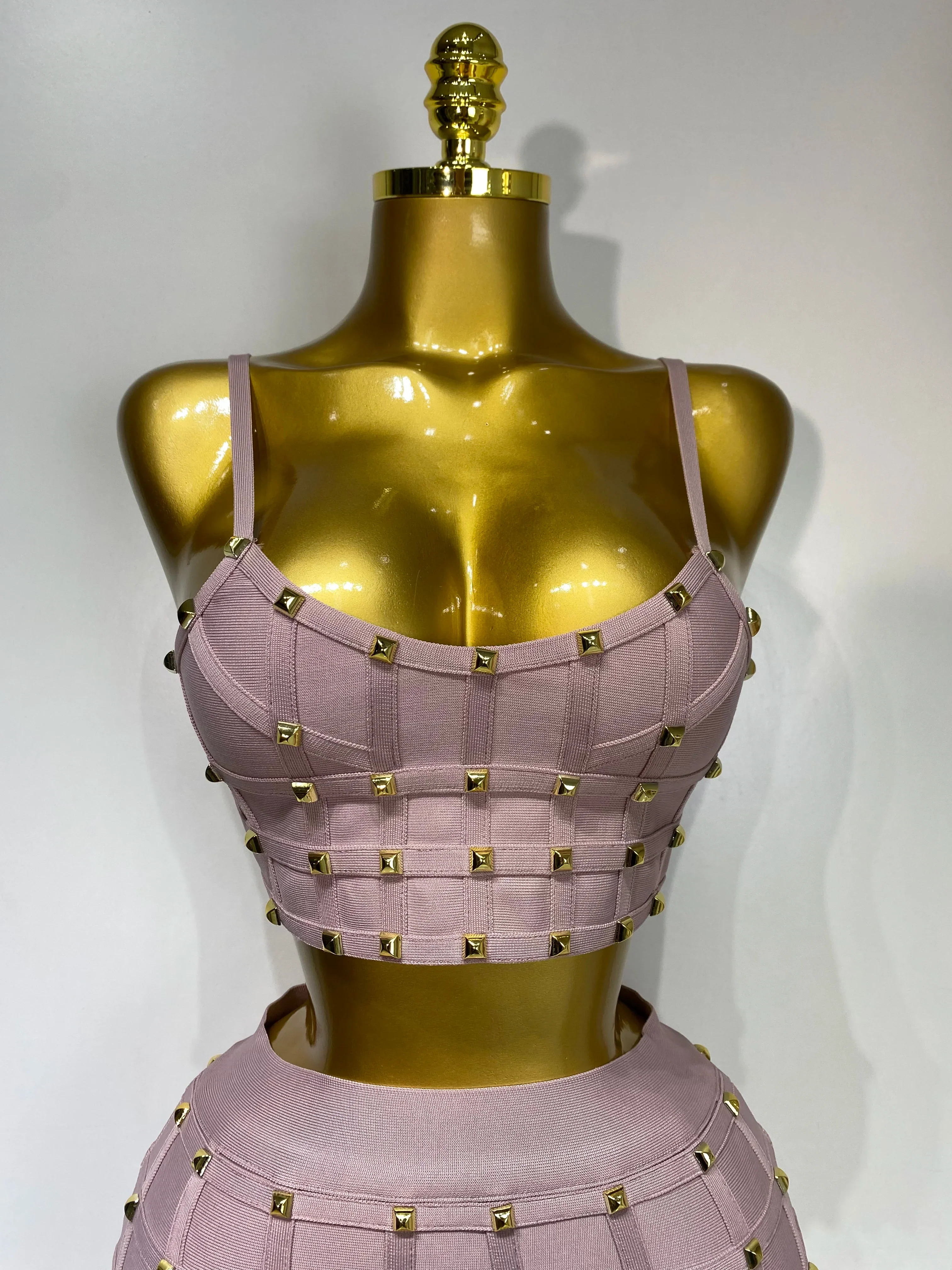Women Sexy Luxury Birthday BandageTwo Piece Set Evening Party Prom Gown Celebirty High Street Club Party Outfit - Image 5