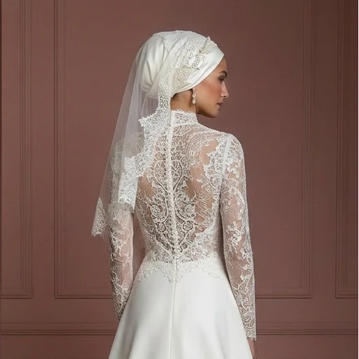 Hijab Bridal Gown Sale Modest Wedding Dress Style Muslim - Image 5