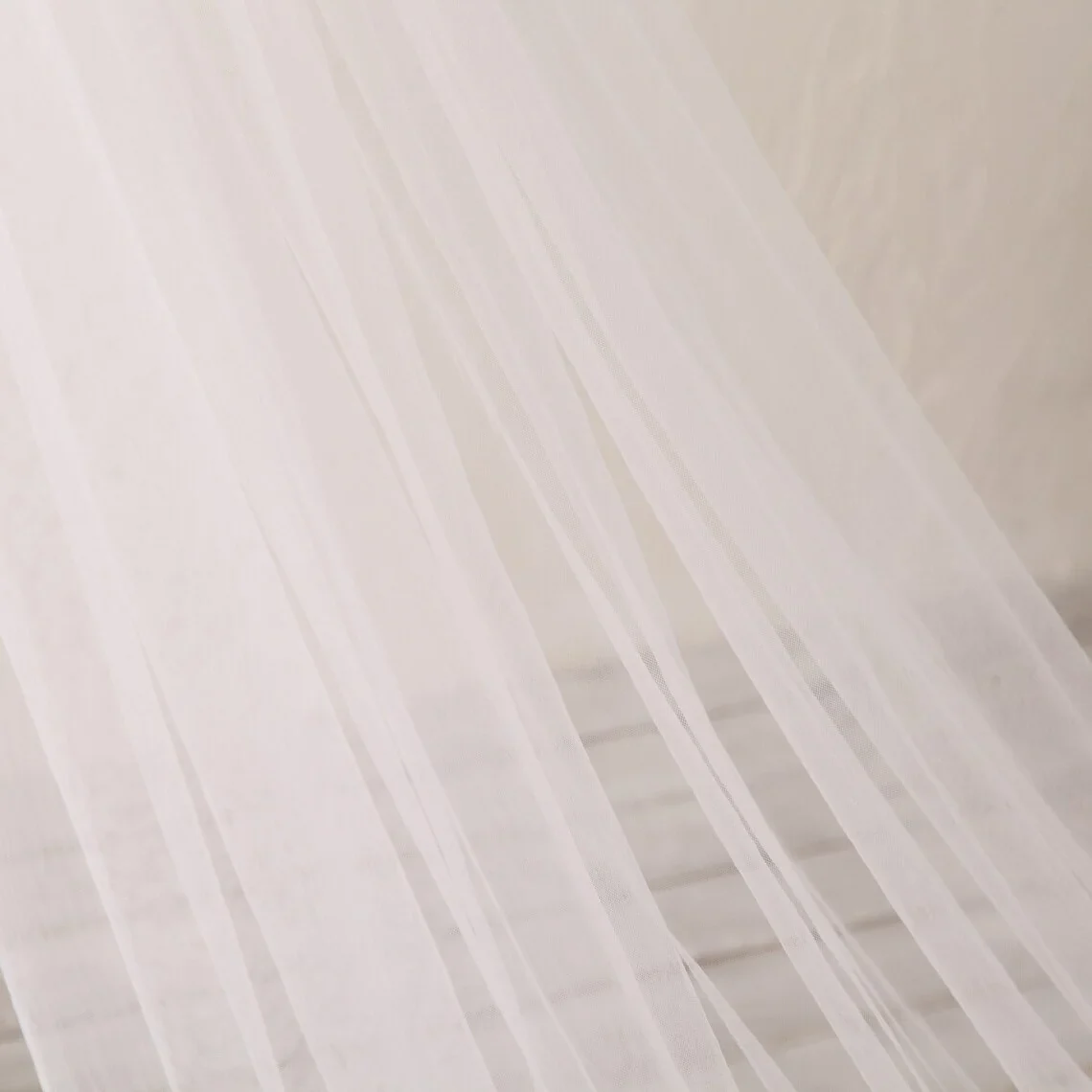 Lace with Sequins in White , off-White , Ivory  Wedding Veil Cathedral Length Bridal Veil - Image 3