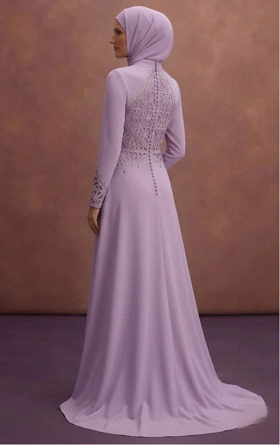 Lavender Muslim Prom Dresses – Light & Trendy Styles - Image 3