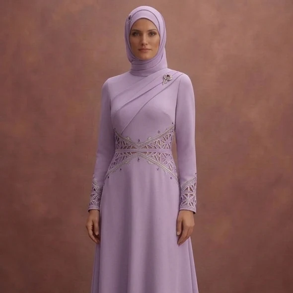 Lavender Muslim Prom Dresses – Light & Trendy Styles - Image 4
