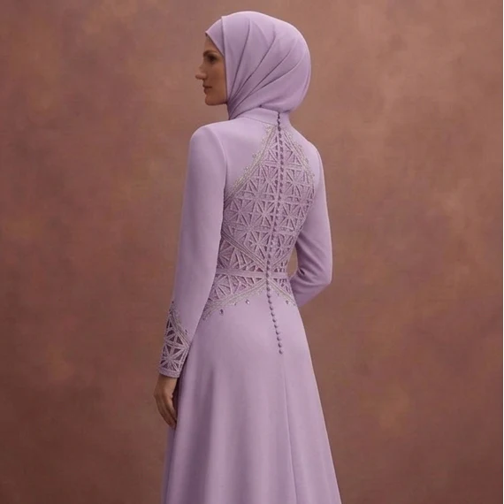 Lavender Muslim Prom Dresses – Light & Trendy Styles - Image 5