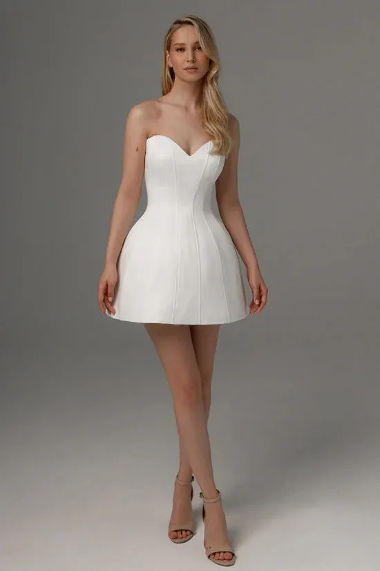2 in 1 Wedding Dress with Detachable Skirt Court Train Dress Bridal Gown Princess Simple Satin Vestido De Novia Mermaid Bow - Image 7