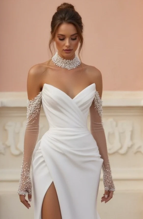 Lightweight A-Line Bridal Gown for a Comfortable and Stylish Look - Image 3
