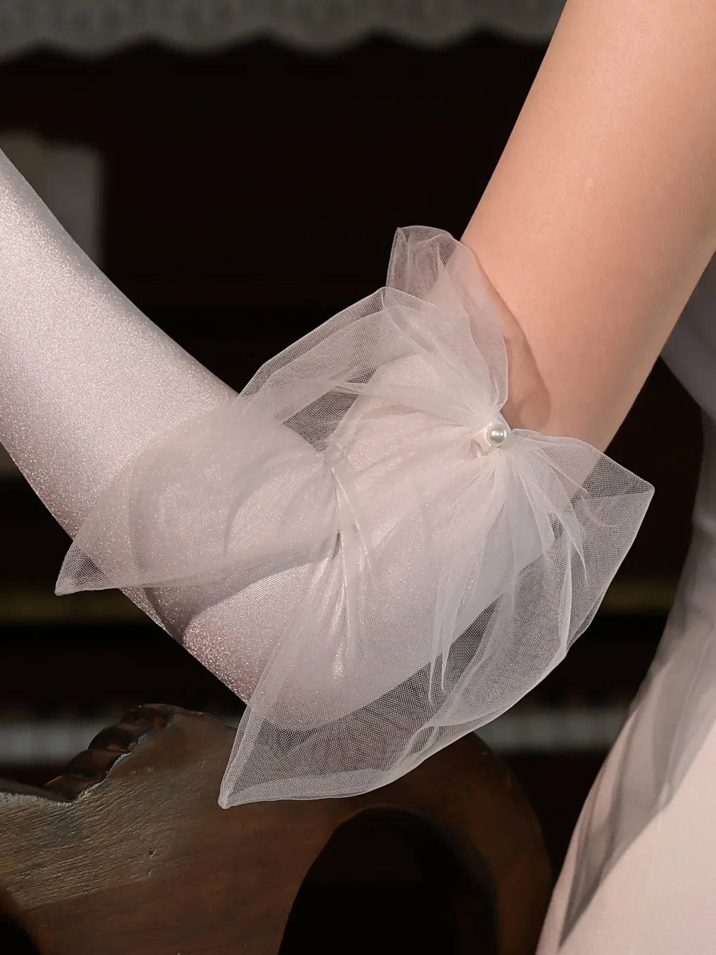 Long Bridal Gloves Bow Wedding Glove For Women Girl Party Evening Dress Jewelry Brides Accessories - Image 6