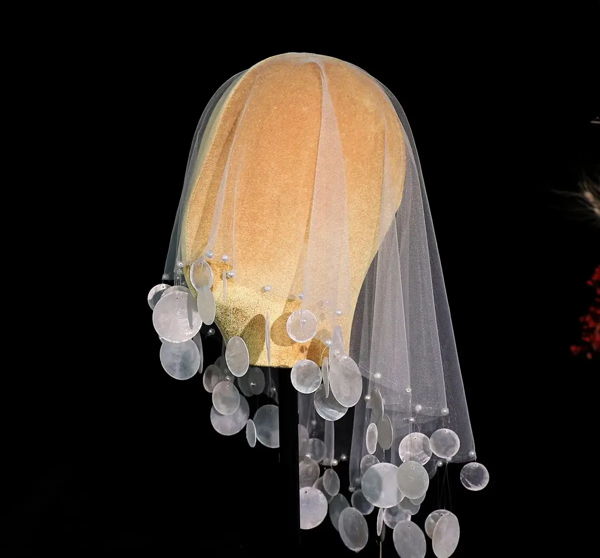 Long Shell Bridal Veil Earrings Lace Wedding Veils For Evening Dinner Party Dress Women Gift Hair Accessories Brides Jewelry - Image 7