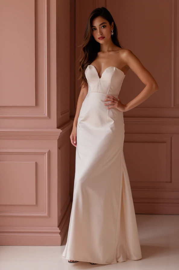 Luxurious White A-Line Bridal Gown with Crystal Beading and Embellished Waistline - Image 2