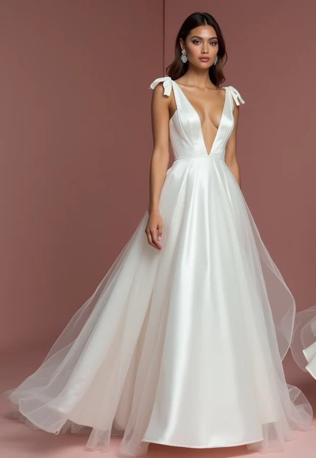 Luxurious White Princess Ball Gown Wedding Dress with a Royal Touch - Image 2