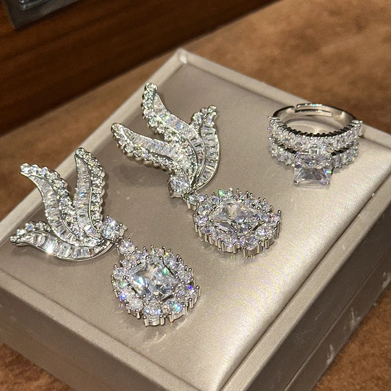 Luxury Bird AAA Zircon Bridal Earrings Cubic Zirconia Wedding Earring For Bride Women Accessories Party Dinner Dress Jewelry - Image 3