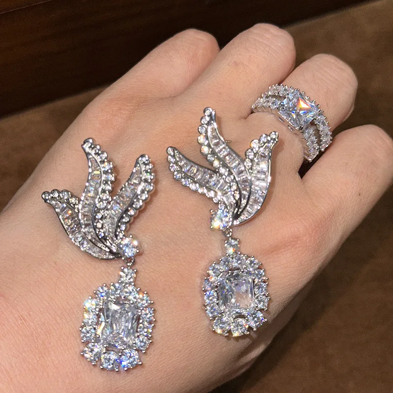 Luxury Bird AAA Zircon Bridal Earrings Cubic Zirconia Wedding Earring For Bride Women Accessories Party Dinner Dress Jewelry - Image 4