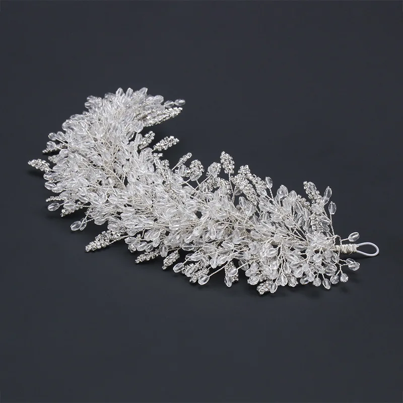 Luxury Bridal Headband For Wedding Hair Jewelry Accessories Pearl Crystal Headband For Bride Tiara Hair Piece Wedding Headdress - Image 3