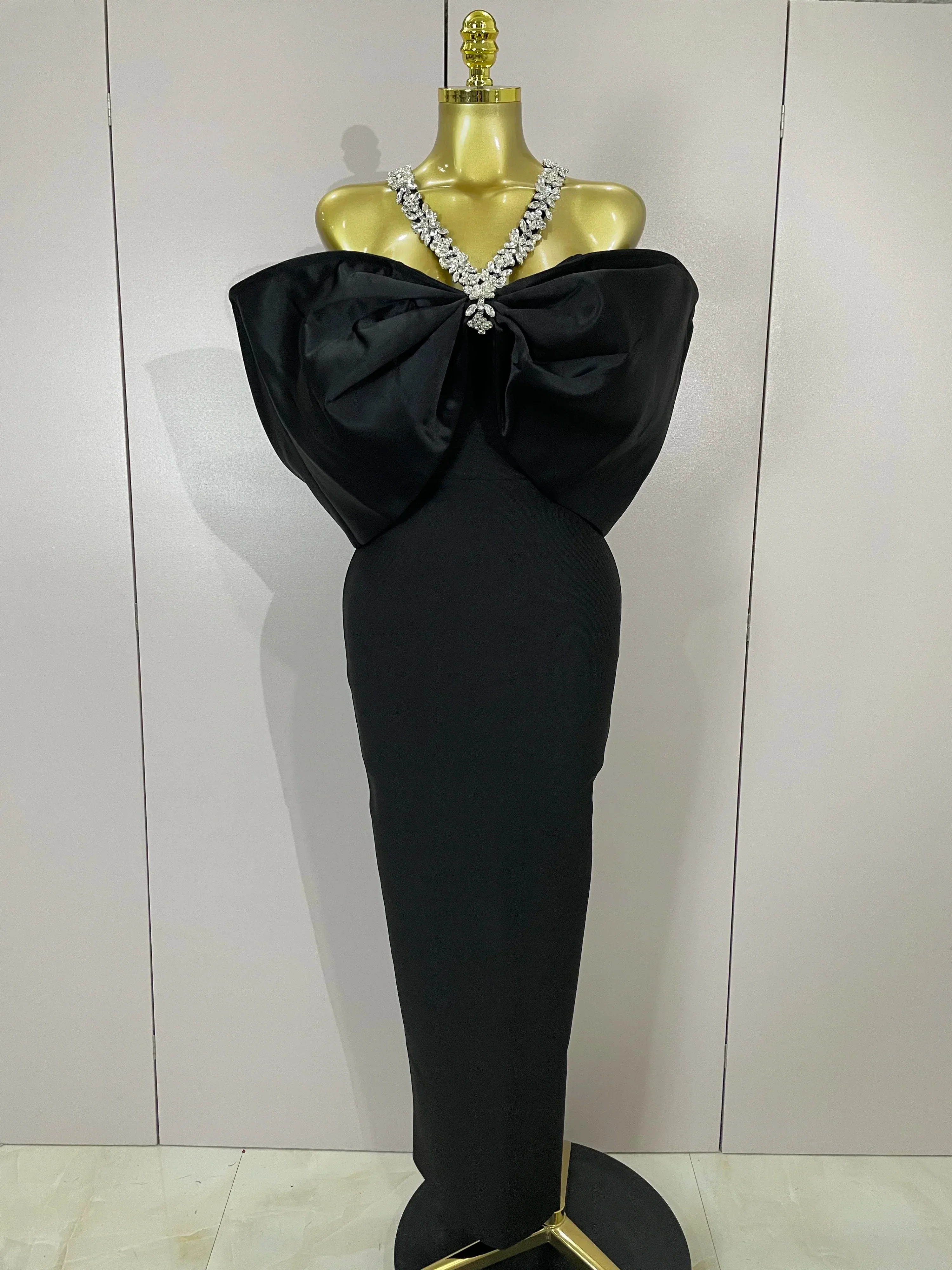 Luxury Rhinestone Chain Red Off Shoulder Vintage Butterfly Chic Bodycon Long Dress  Elegant Evening Party Birtyday Clothing - Image 7