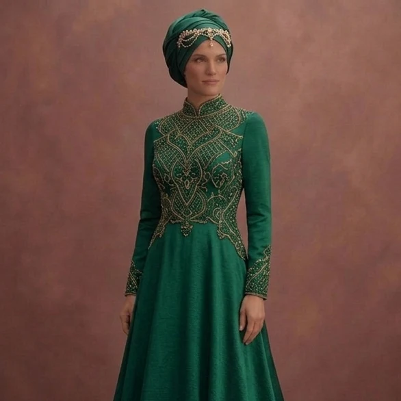 Maxi Muslim Prom Dresses – Full Length & Modest Elegance - Image 4
