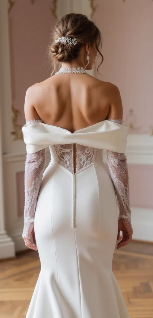 Mermaid Bridal Dress with a Classic Fit for Elegant and Timeless Weddings - Image 3