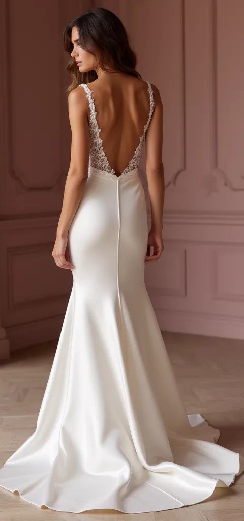 Mermaid Bridal Gown for Beach, Destination, or Garden Wedding Themes - Image 3