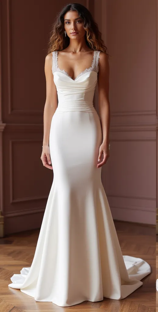 Mermaid Bridal Gown for Intimate Weddings, Reception, and Celebrations - Image 2