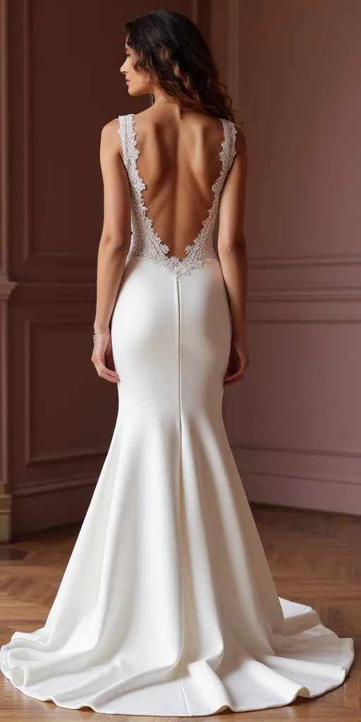 Mermaid Bridal Gown for Intimate Weddings, Reception, and Celebrations - Image 3