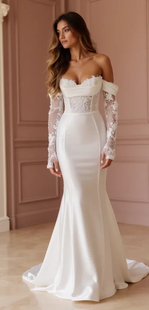 Mermaid Bridal Gown with a Flattering Fit for Hourglass Brides - Image 2