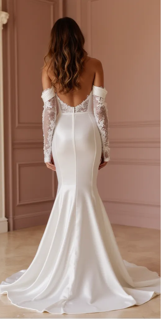 Mermaid Bridal Gown with a Flattering Fit for Hourglass Brides - Image 3
