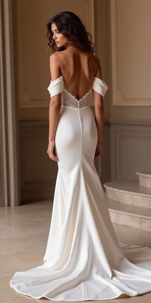 Mermaid Bridal Gown with a Stunning Train for a Dramatic Entrance - Image 3