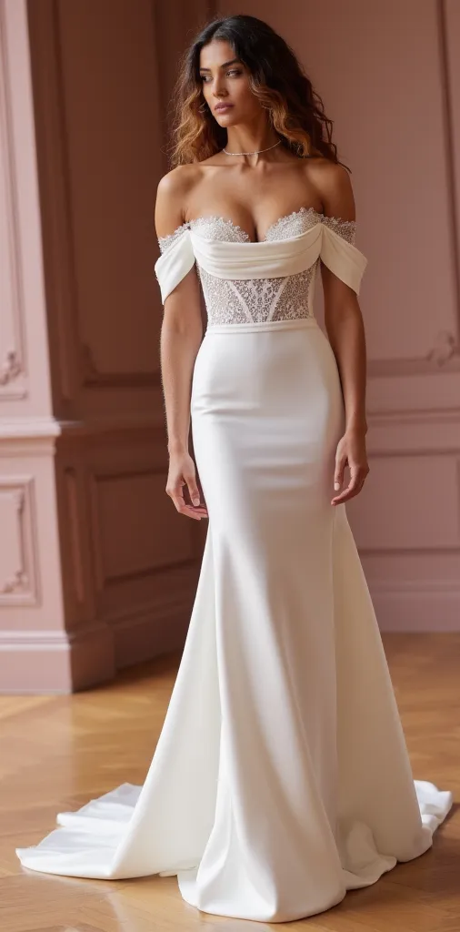 Mermaid Fit-and-Flare Wedding Dress for an Ultra-Sophisticated Look - Image 2